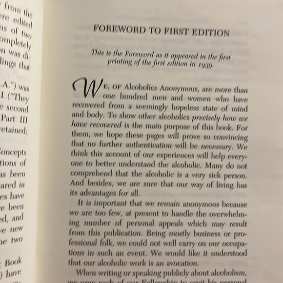 Alcoholics Anonymous Fourth Edition - Picture 7 of 7